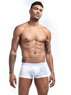 Однотонные хипсы с анатомическим гульфиком белого цвета JOCKMAIL RTJM6032-1